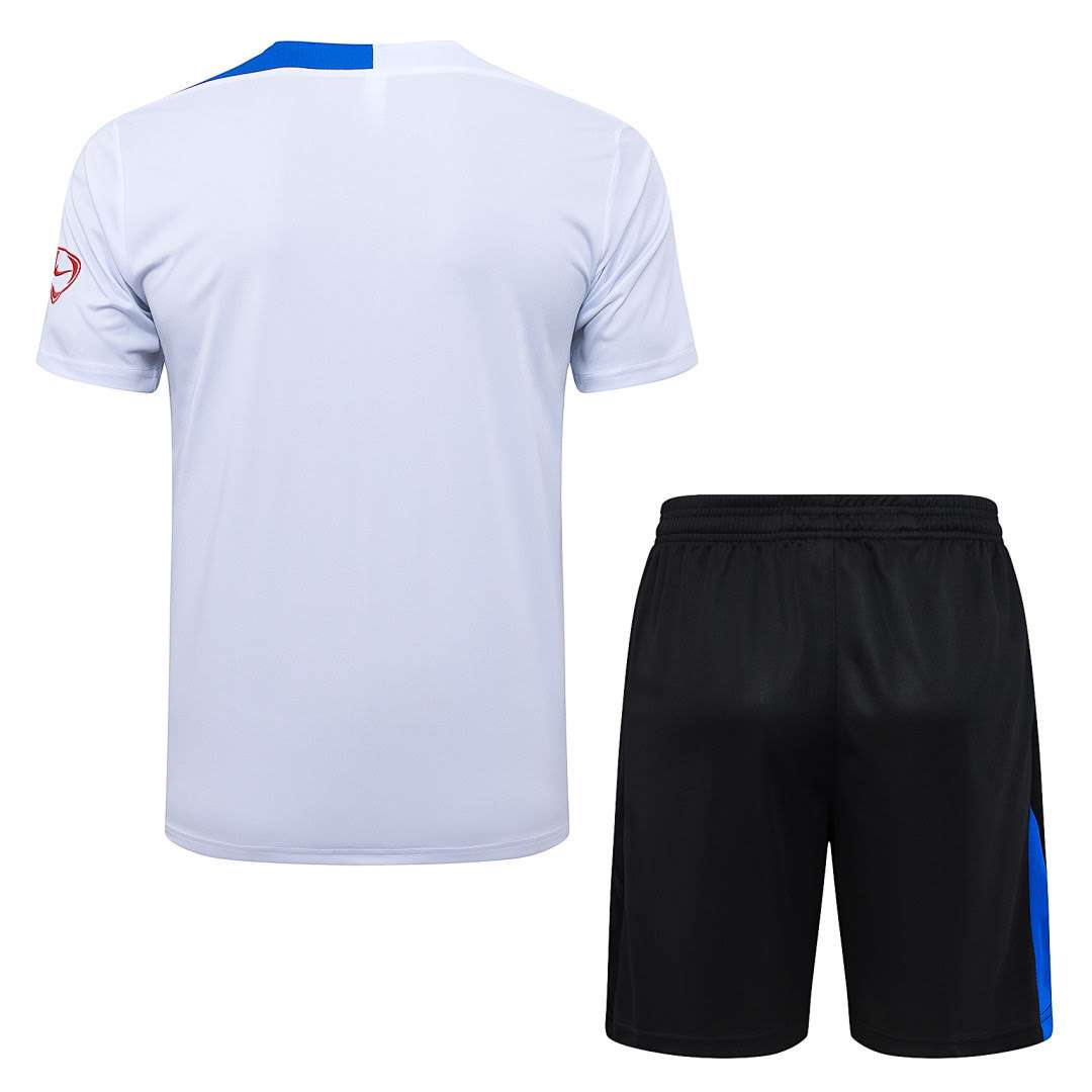 B25241# 2526 PSG White Short-Sleeve Set S-2XL — foto 2