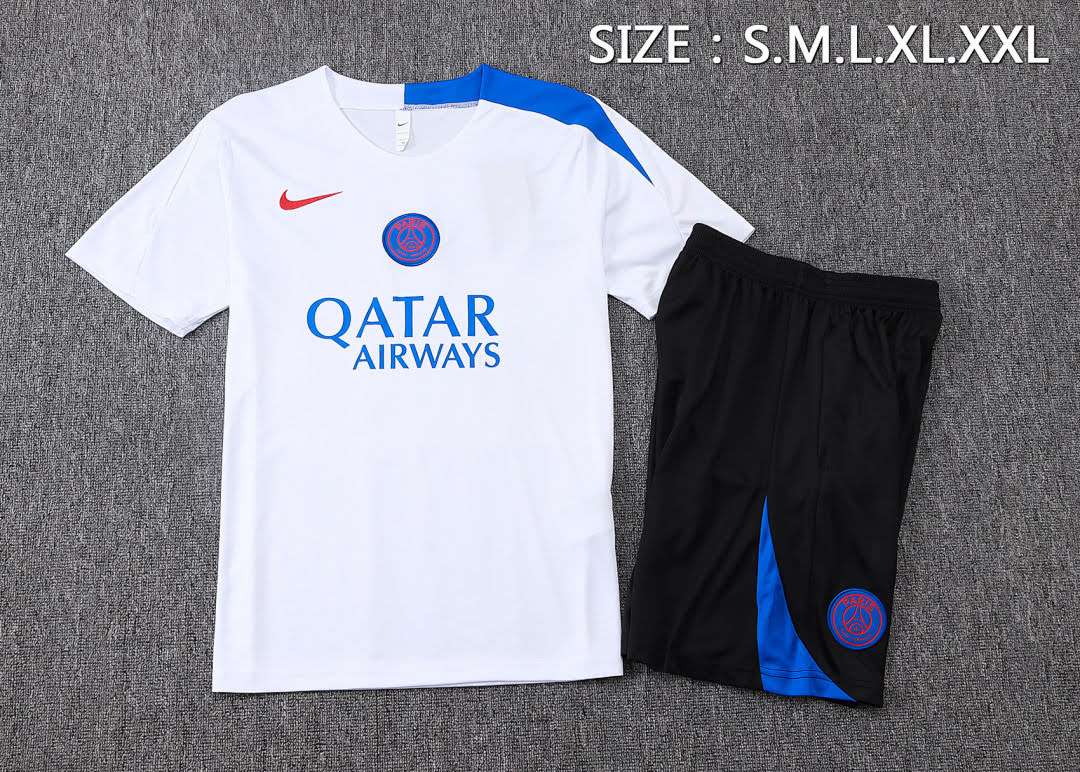 B25241# 2526 PSG White Short-Sleeve Set S-2XL — foto 3