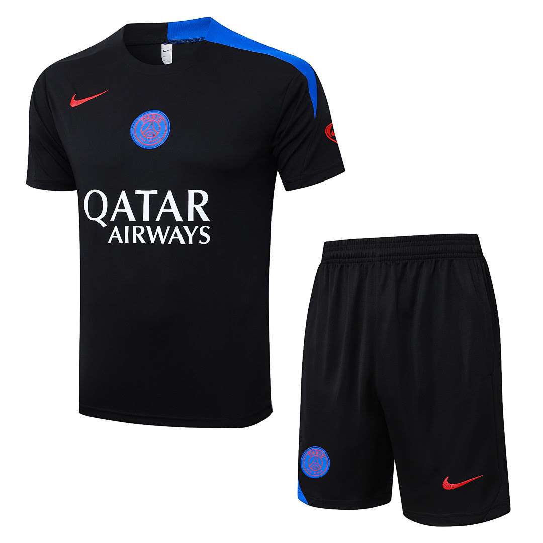 B25255# 2526 PSG Black Short-Sleeve Suit S-2XL — foto 1