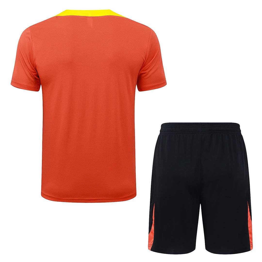 B25271# 2526 Brazilian Orange Short-Sleeve Set S-2XL — foto 2