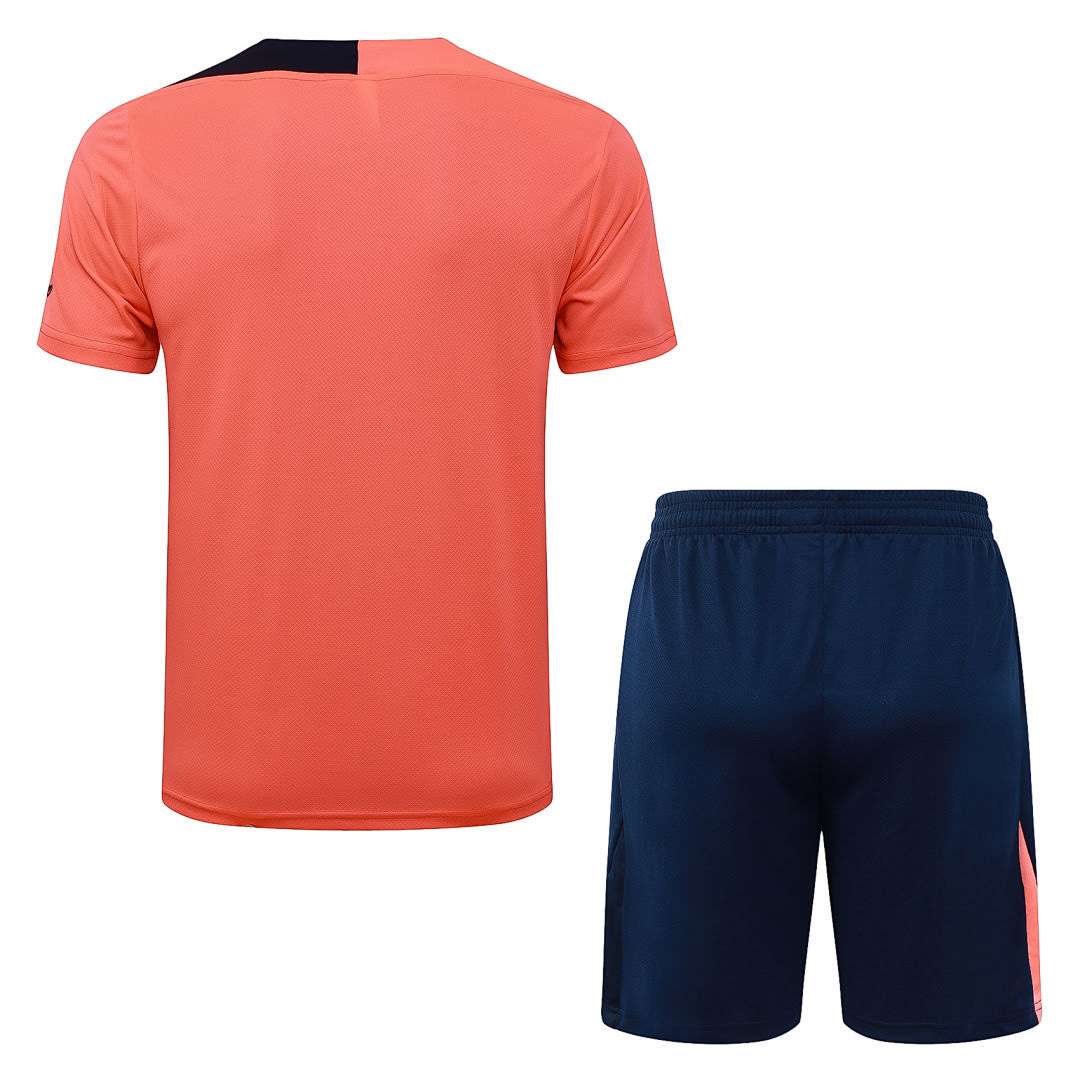 B25272# 2526 Barcelona Fluorescent Orange Short-Sleeve Set S-2XL — foto 2