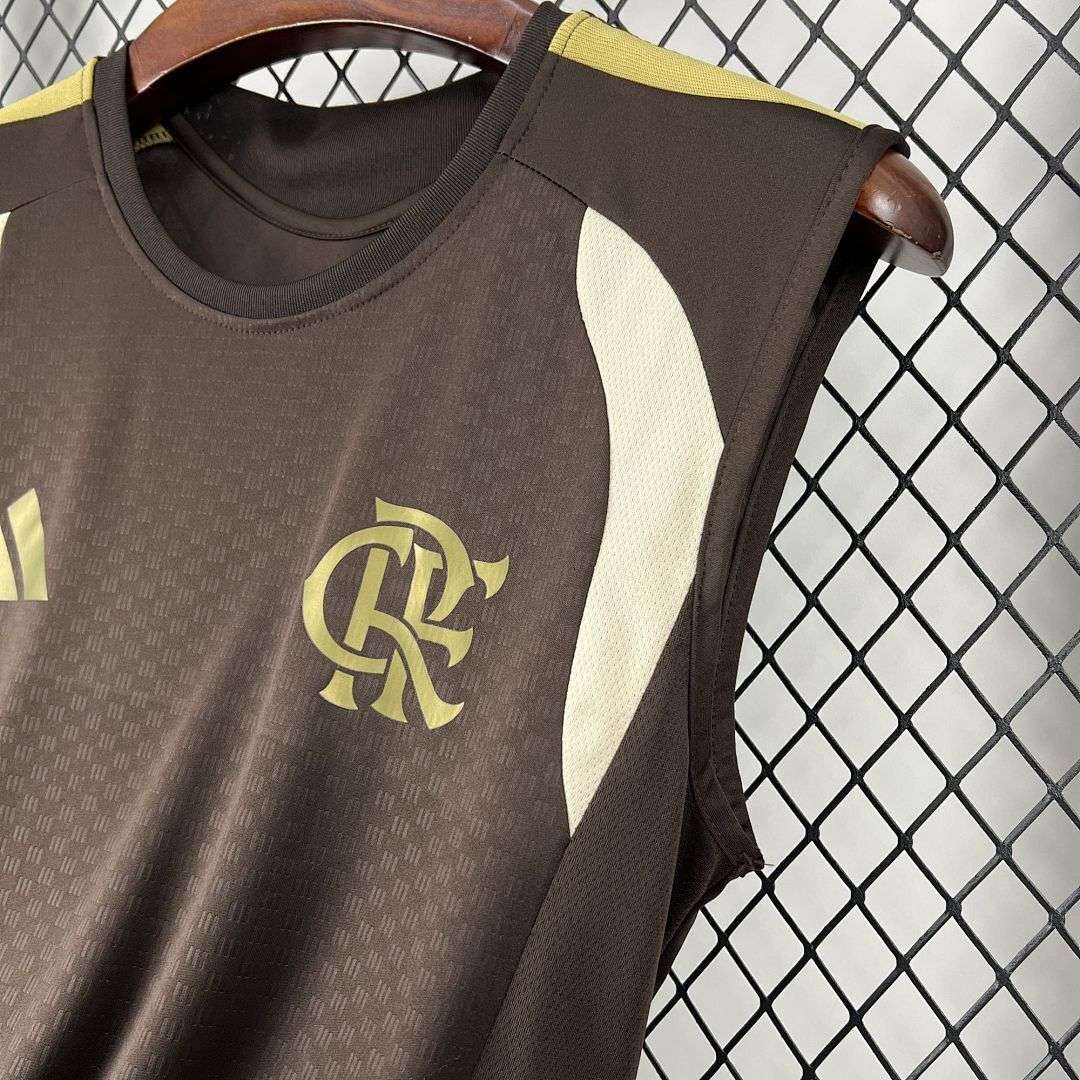 26-27 Flamengo training uniform dark brown vest S-4XL — foto 4