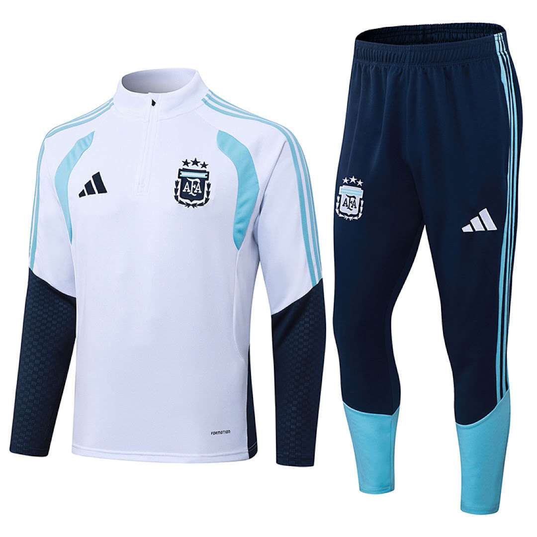 2627 Argentina White Half-Zip Suit S-2XL — foto 1