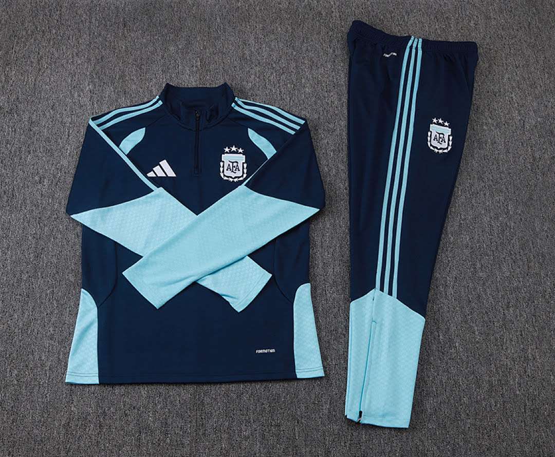 2627 Argentina Royal Blue Half-Zip Set, Sizes S-2XL — foto 3