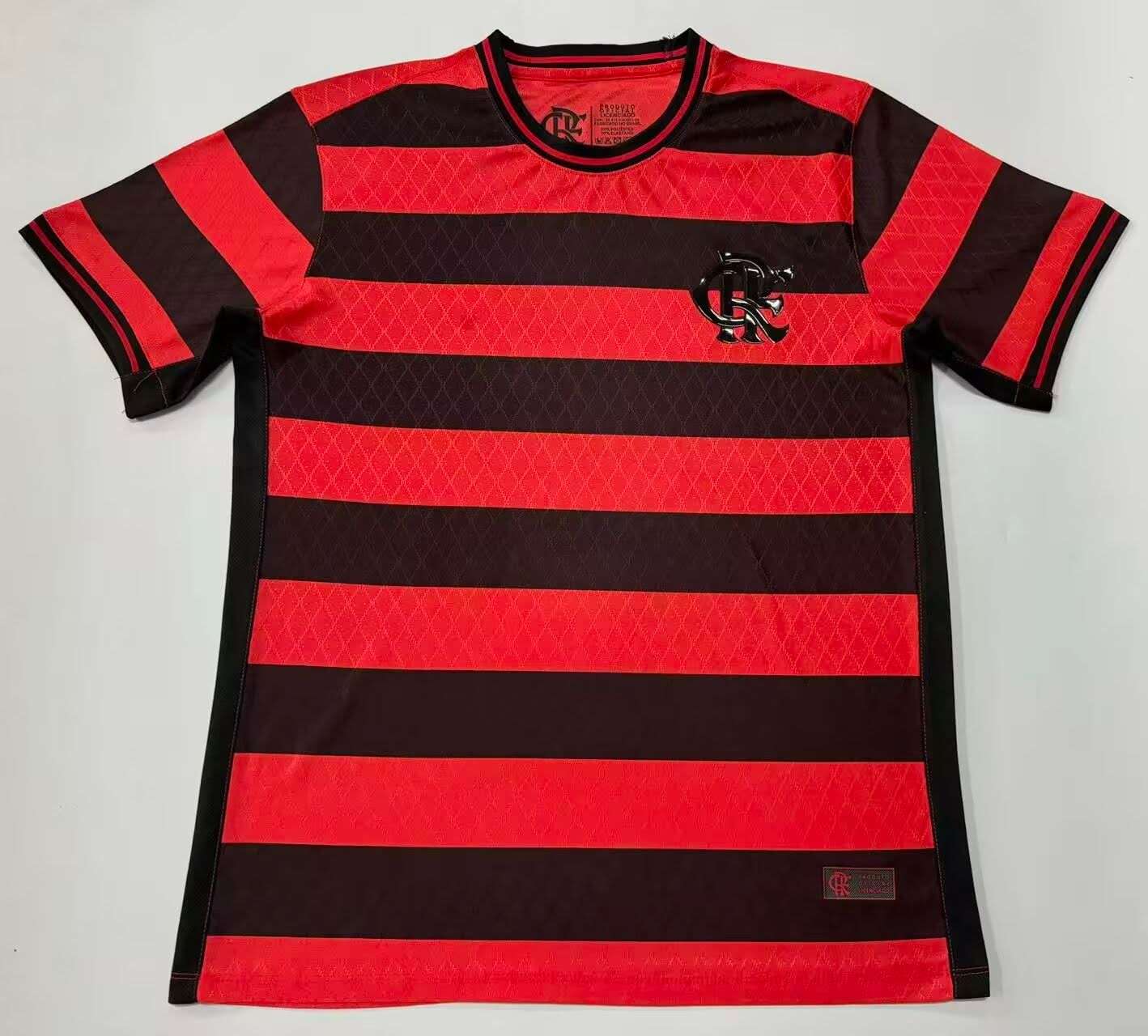 2627 Flamenco Red and Black Striped Special Edition S-4XL — foto 3