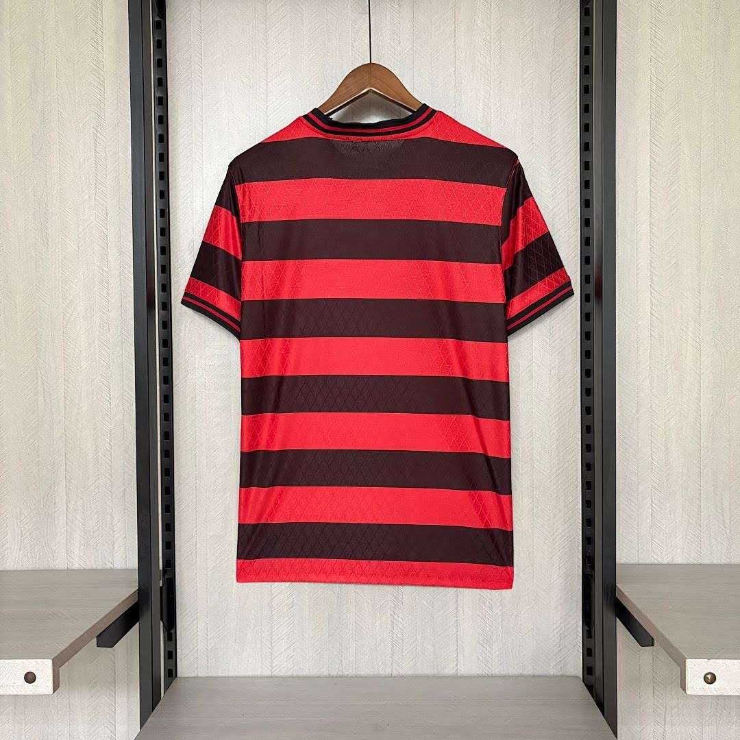 2627 Flamenco Red and Black Striped Special Edition S-4XL — foto 2