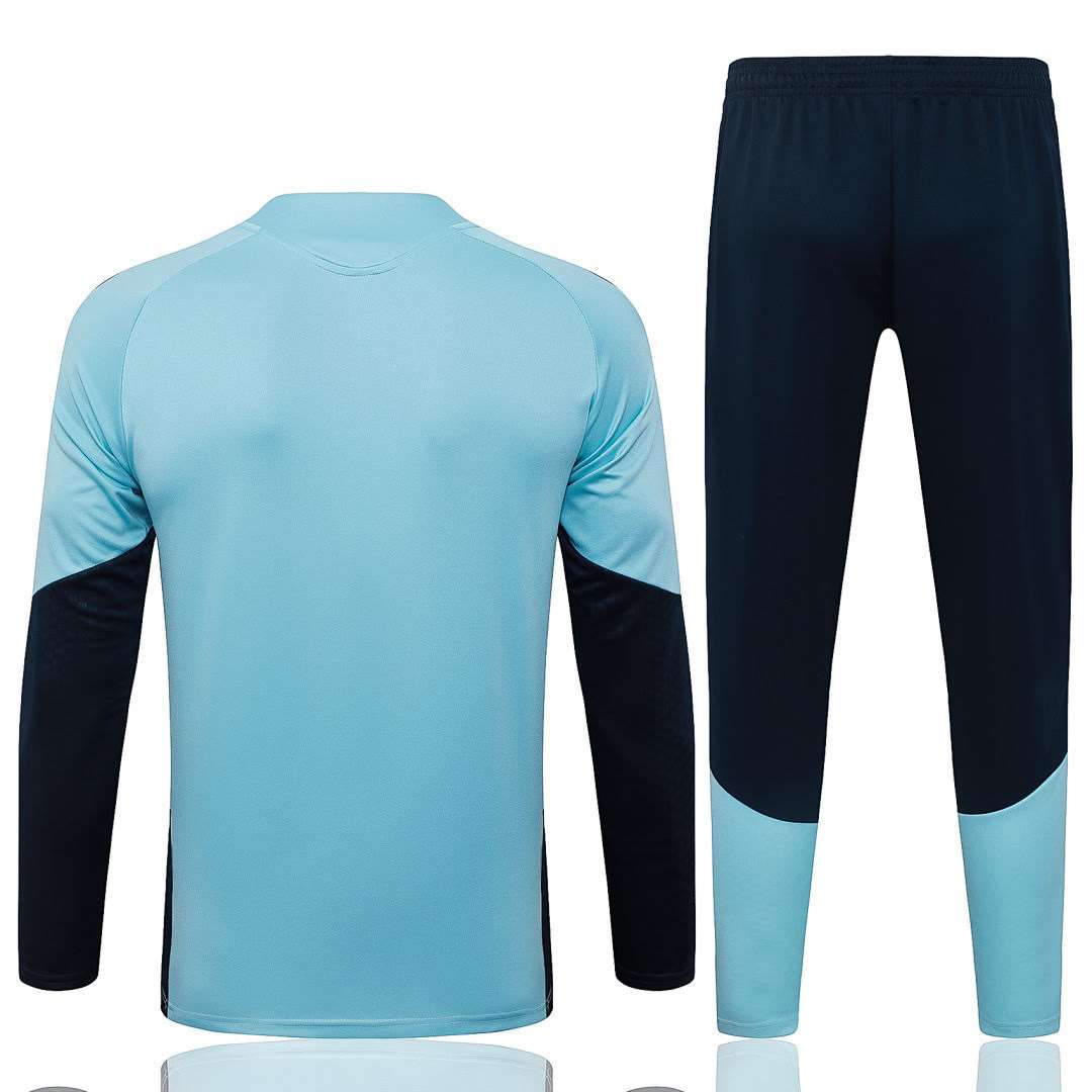B26005# 2627 Argentina Sky Blue Half-Zip Suit S-2XL — foto 2