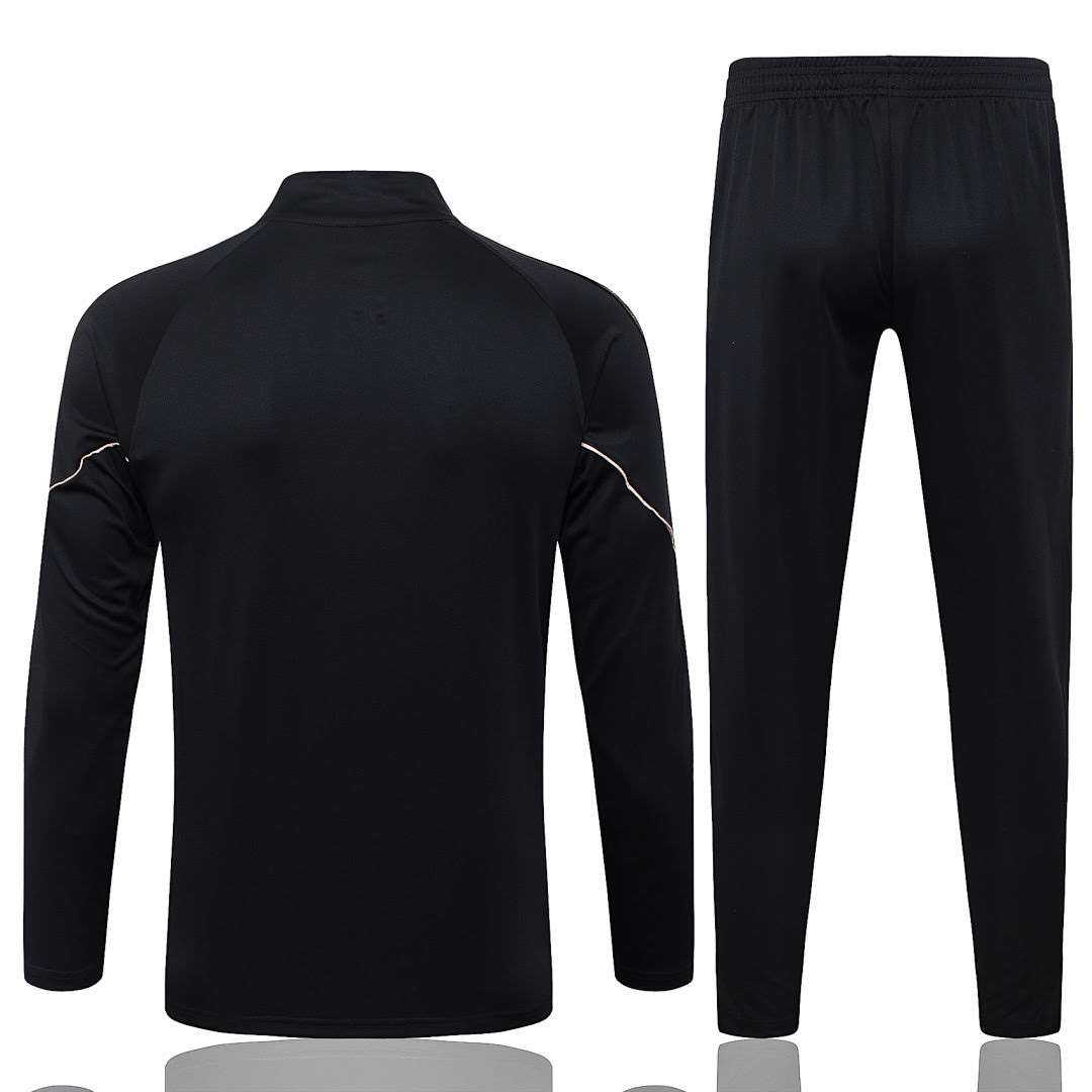 B26019# 2627 Portuguese Black Half-Zip Suit S-2XL — foto 2