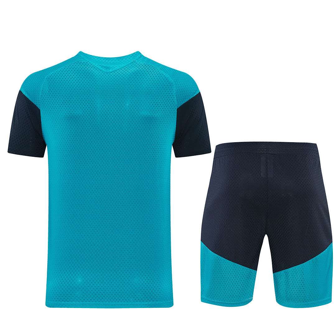 2627 Spanish Lake Blue Short-Sleeve Suit S-2XL — foto 2