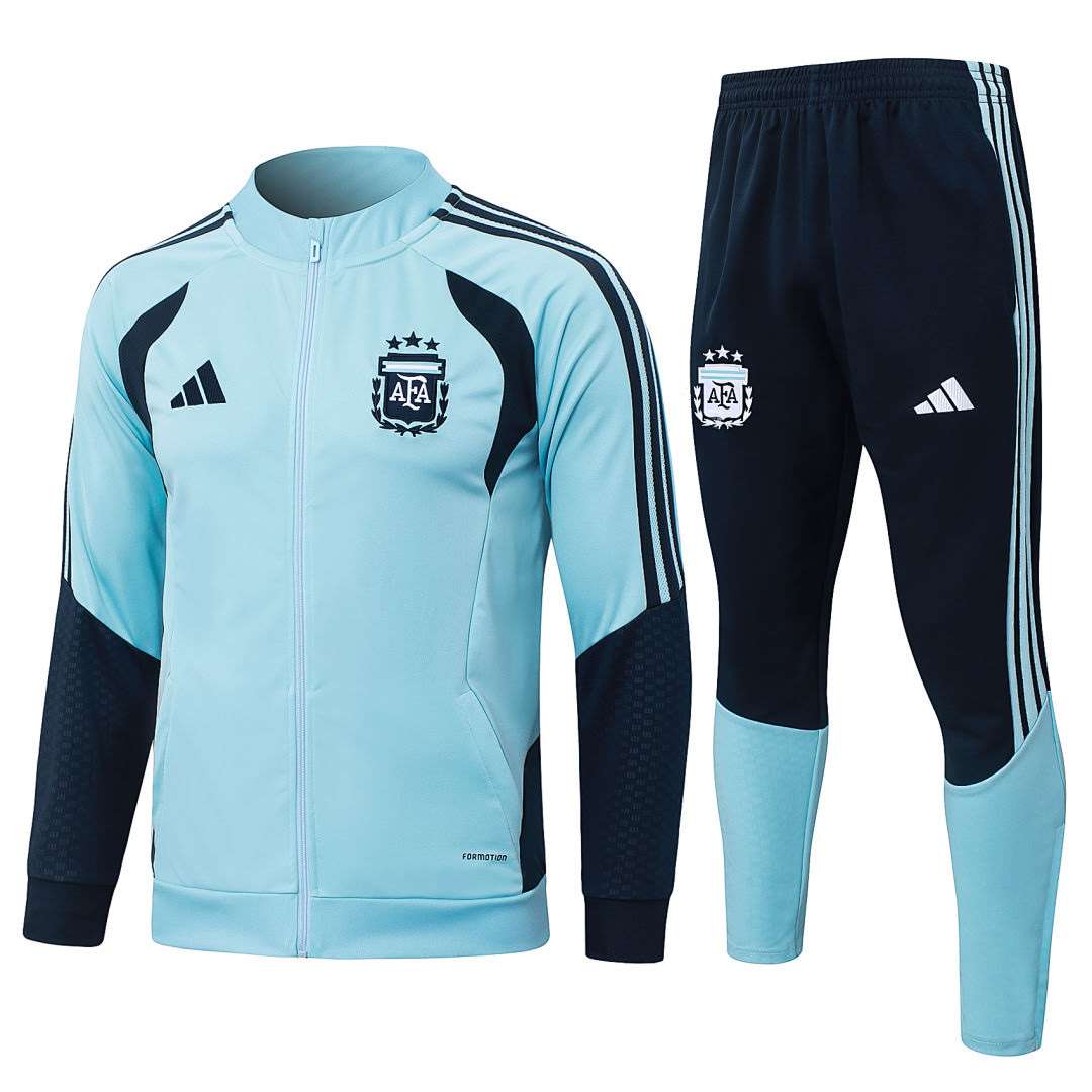 A26001# 2627 Argentina Sky Blue Long Zipper Suit S-2XL — foto 1