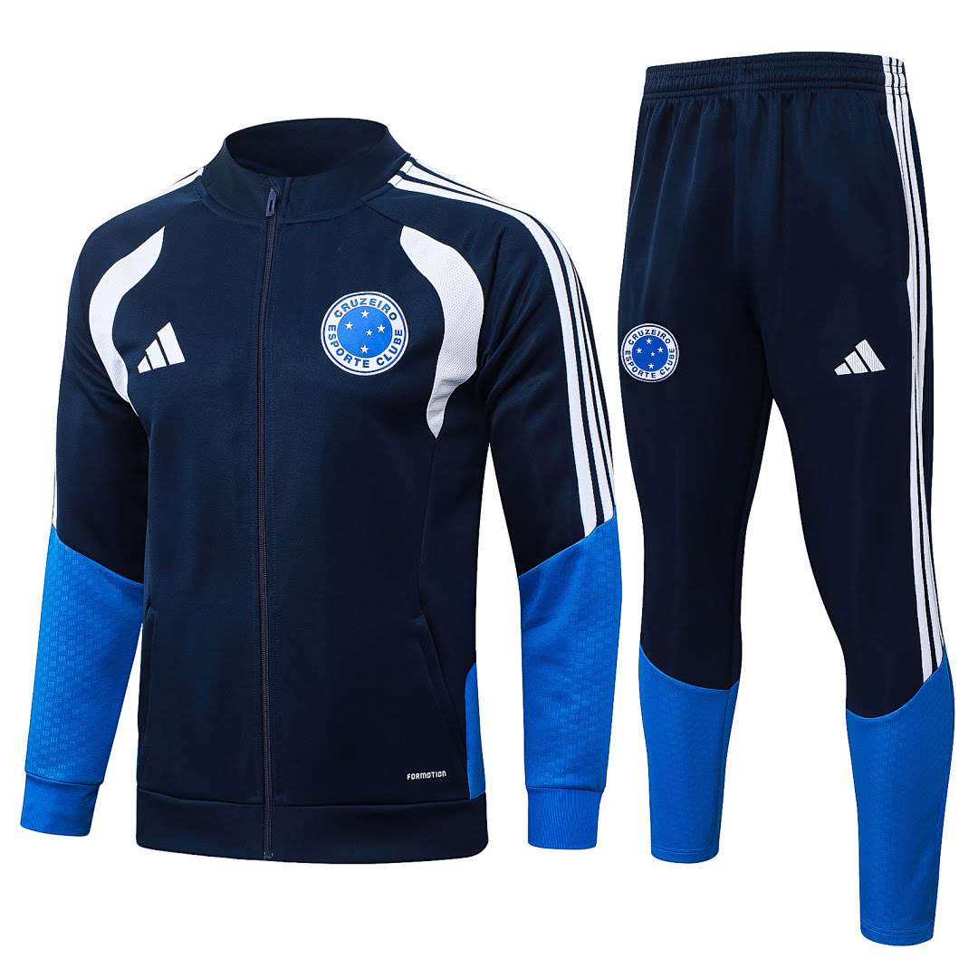 A26012# 2627 Cruzeiro Royal Blue Long Zipper Suit S-2XL — foto 1