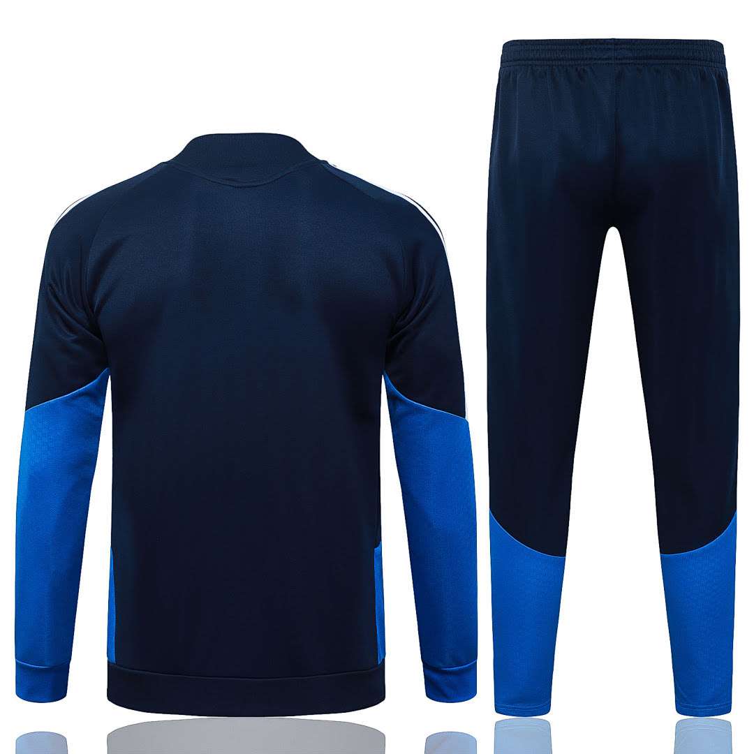 A26012# 2627 Cruzeiro Royal Blue Long Zipper Suit S-2XL — foto 2
