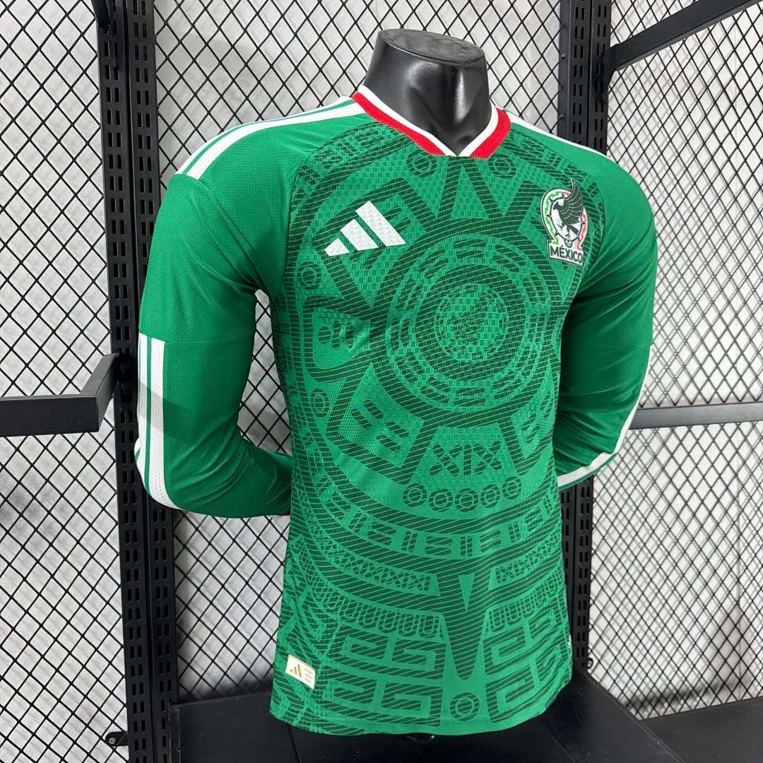 2627 Mexico home team players long-sleeved S-4XL — foto 3