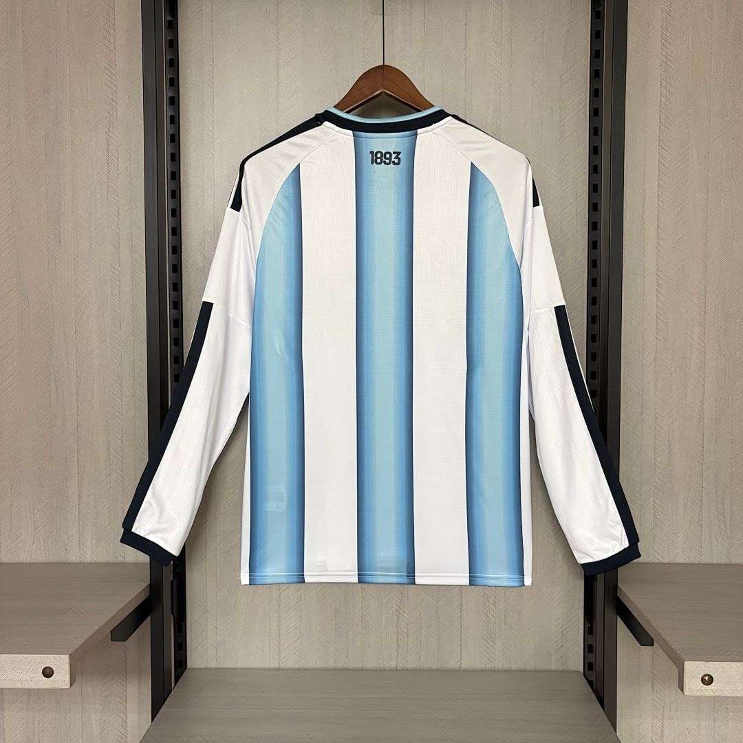 2627 Argentina Home Jersey Long Sleeve S-4XL — foto 2