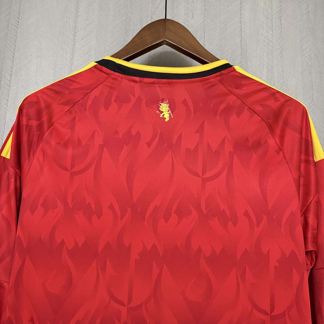 2627 Belgium Home Long-Sleeve Jersey S-4XL — foto 4