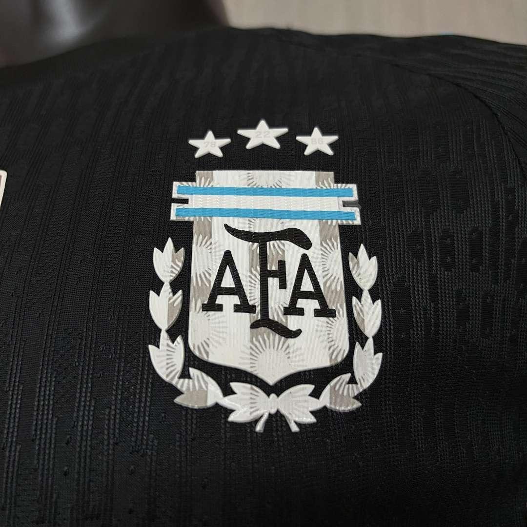 2627 Argentina Goalkeeper Black Jersey Player Version S-2XL — foto 3
