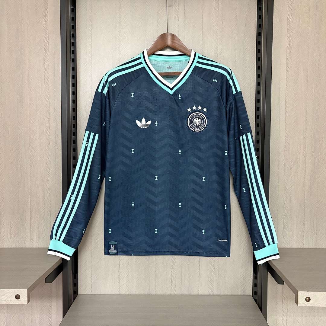 2627 Germany Away Long-Sleeve Jersey S-4XL — foto 1