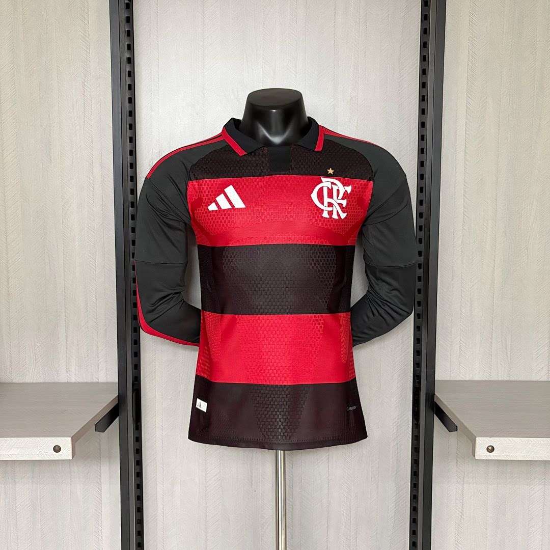 2627 Flamengo home team long-sleeved player S-2XL — foto 1