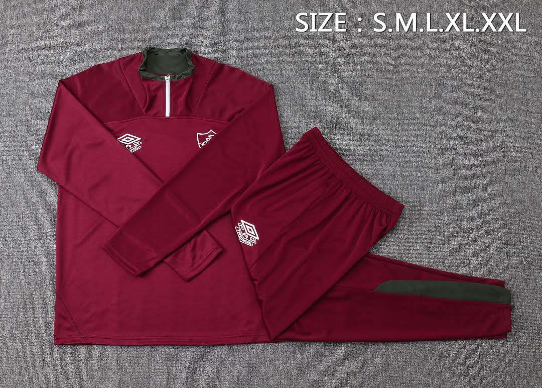 B25157# 2526 Fluminense Maroon Half-Zip Set S-2XL — foto 3