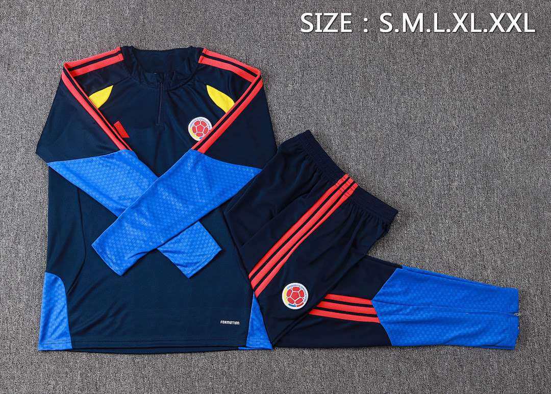 B26024# 2627 Columbia Royal Blue Half-Zip Suit S-2XL — foto 3