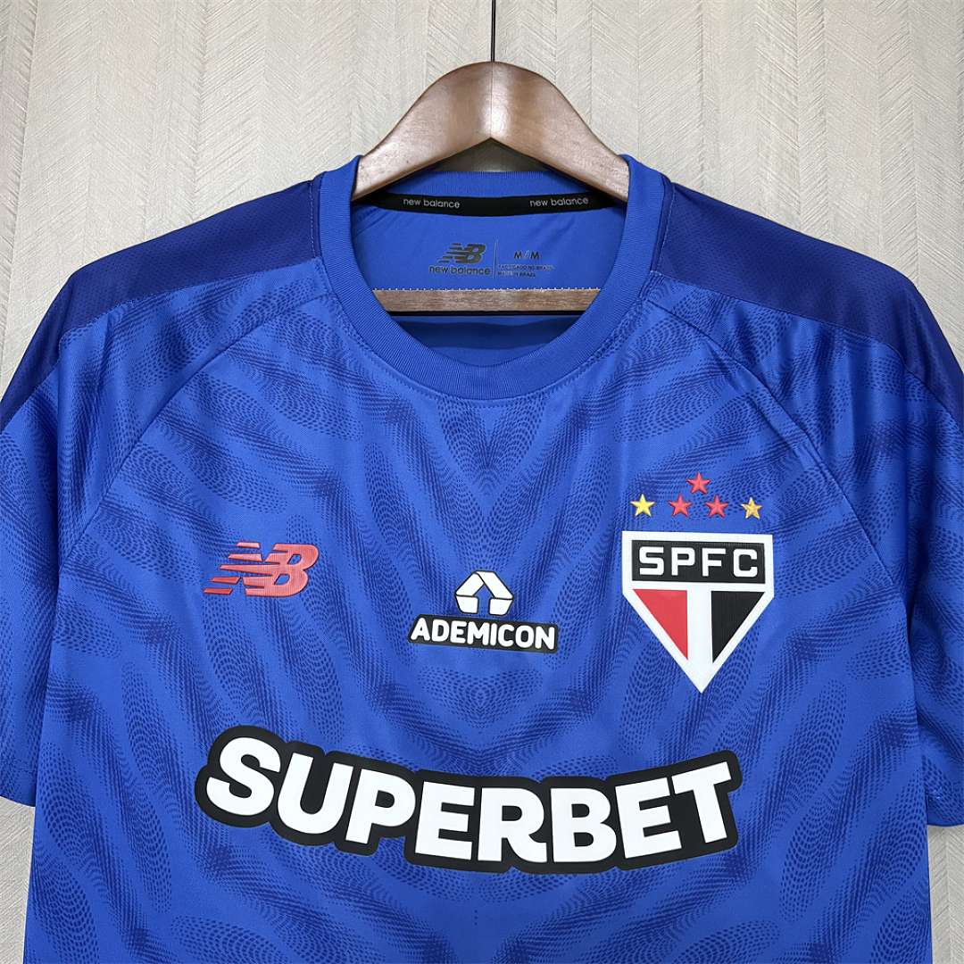 2627 São Paulo goalkeeper light blue jersey, size S-4XL — foto 3
