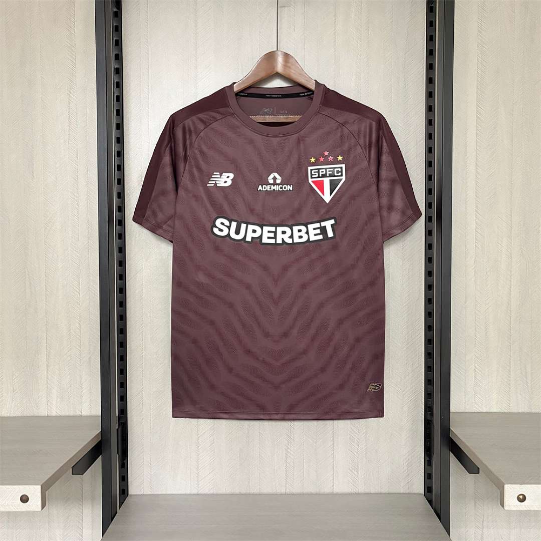 2627 São Paulo marrom jersey, sizes S-4XL — foto 1