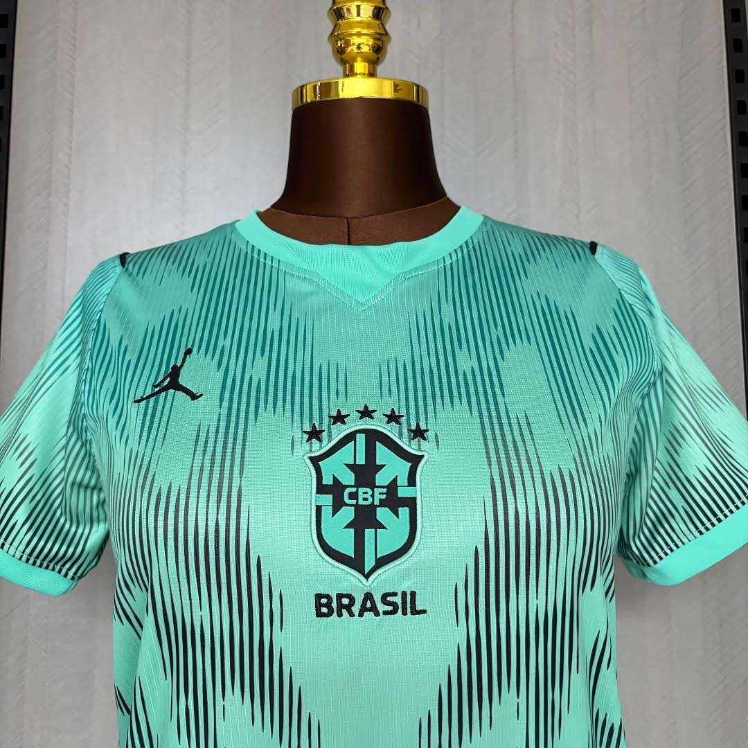 26/27 Green Brazil Special Women's Jersey S-2XL — foto 4