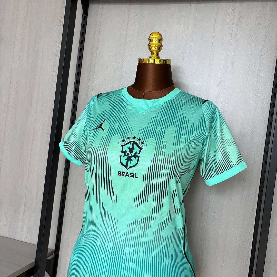 26/27 Green Brazil Special Women's Jersey S-2XL — foto 5