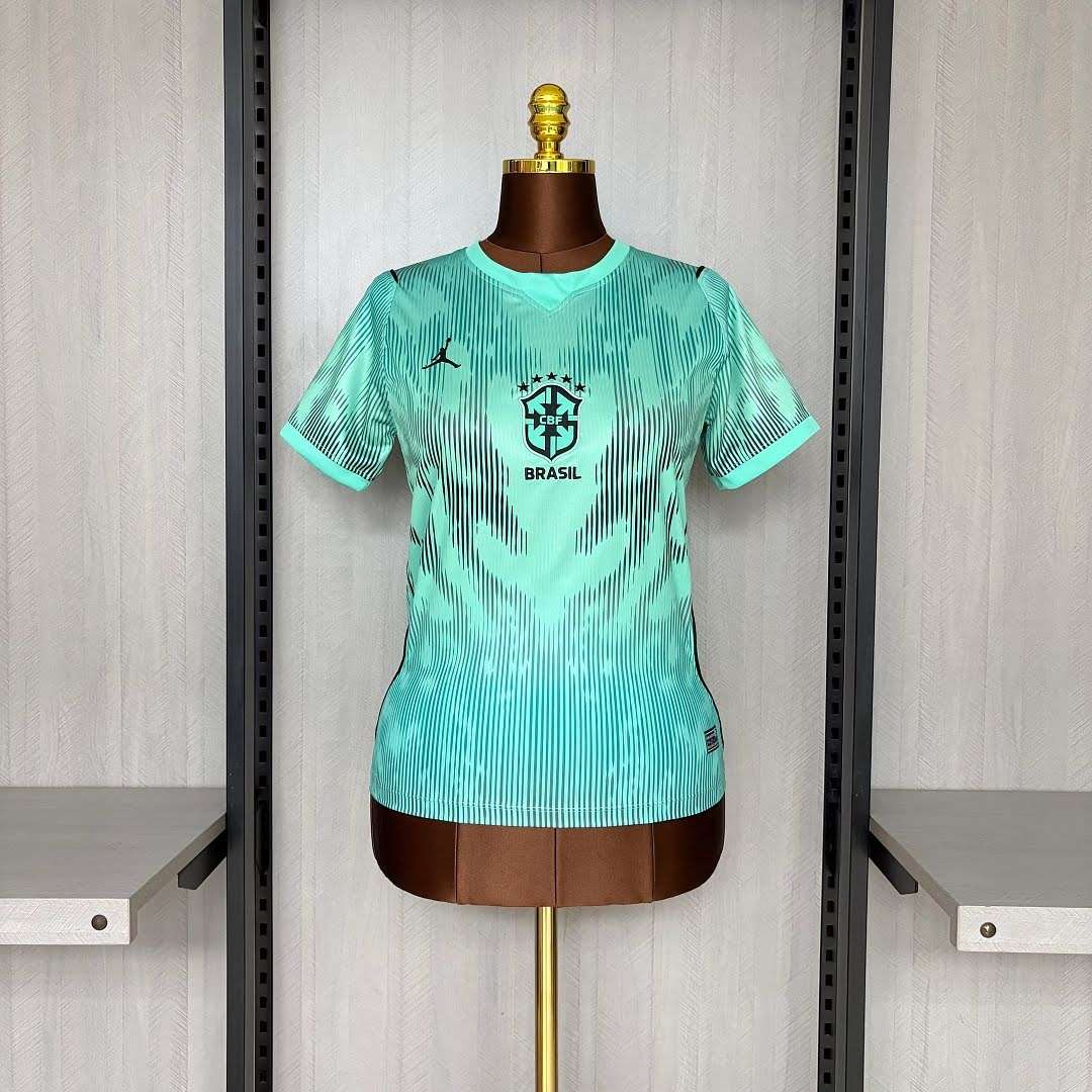 26/27 Green Brazil Special Women's Jersey S-2XL — foto 1