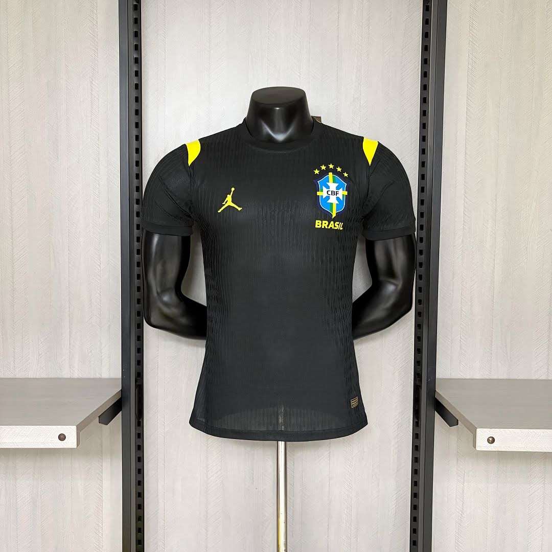 2627 Brazil Training Kit Black Player Version Jersey S-2XL — foto 1