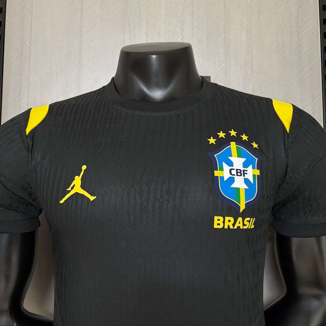 2627 Brazil Training Kit Black Player Version Jersey S-2XL — foto 5