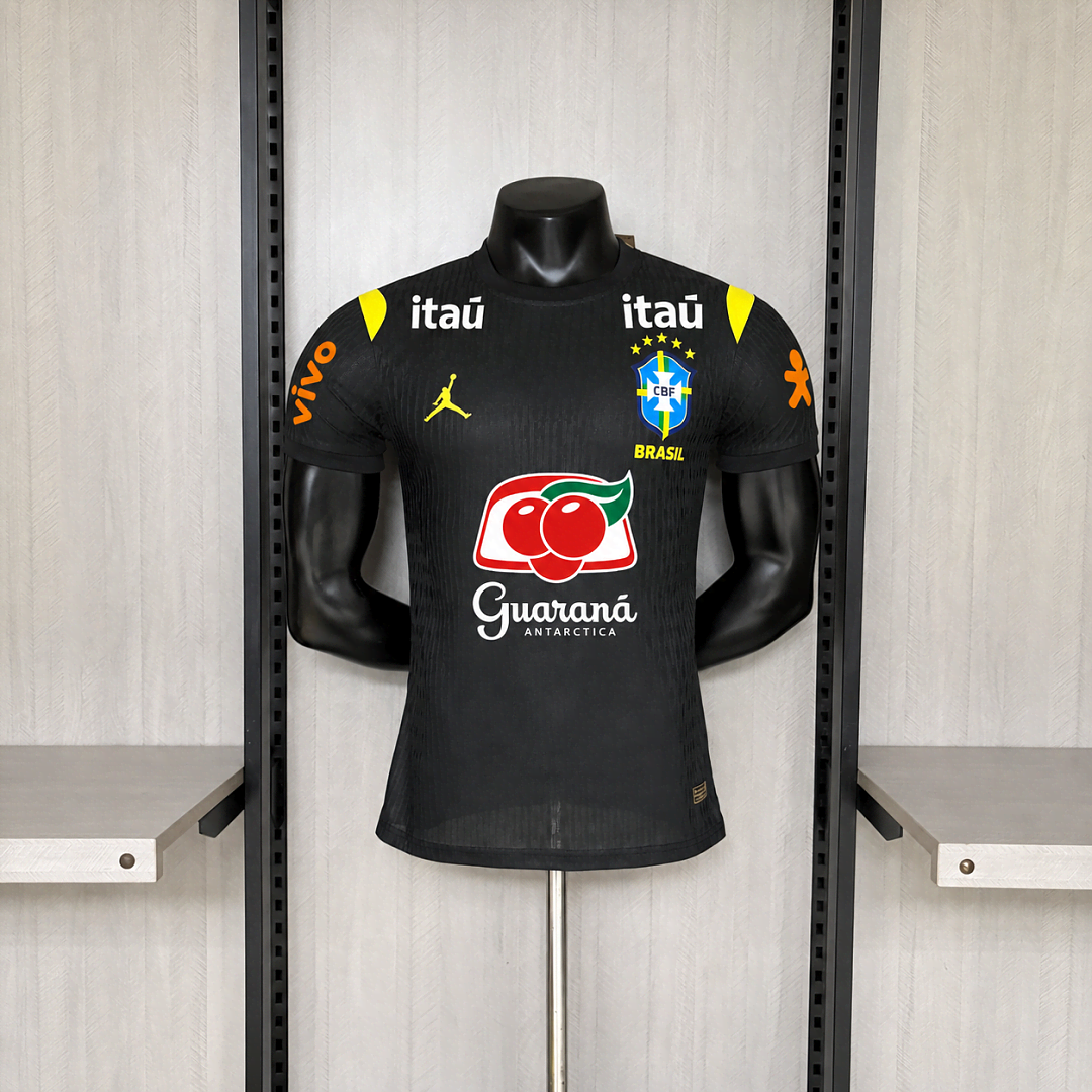 2627 Brazil Training Kit Black Player Version Jersey S-2XL — foto 3