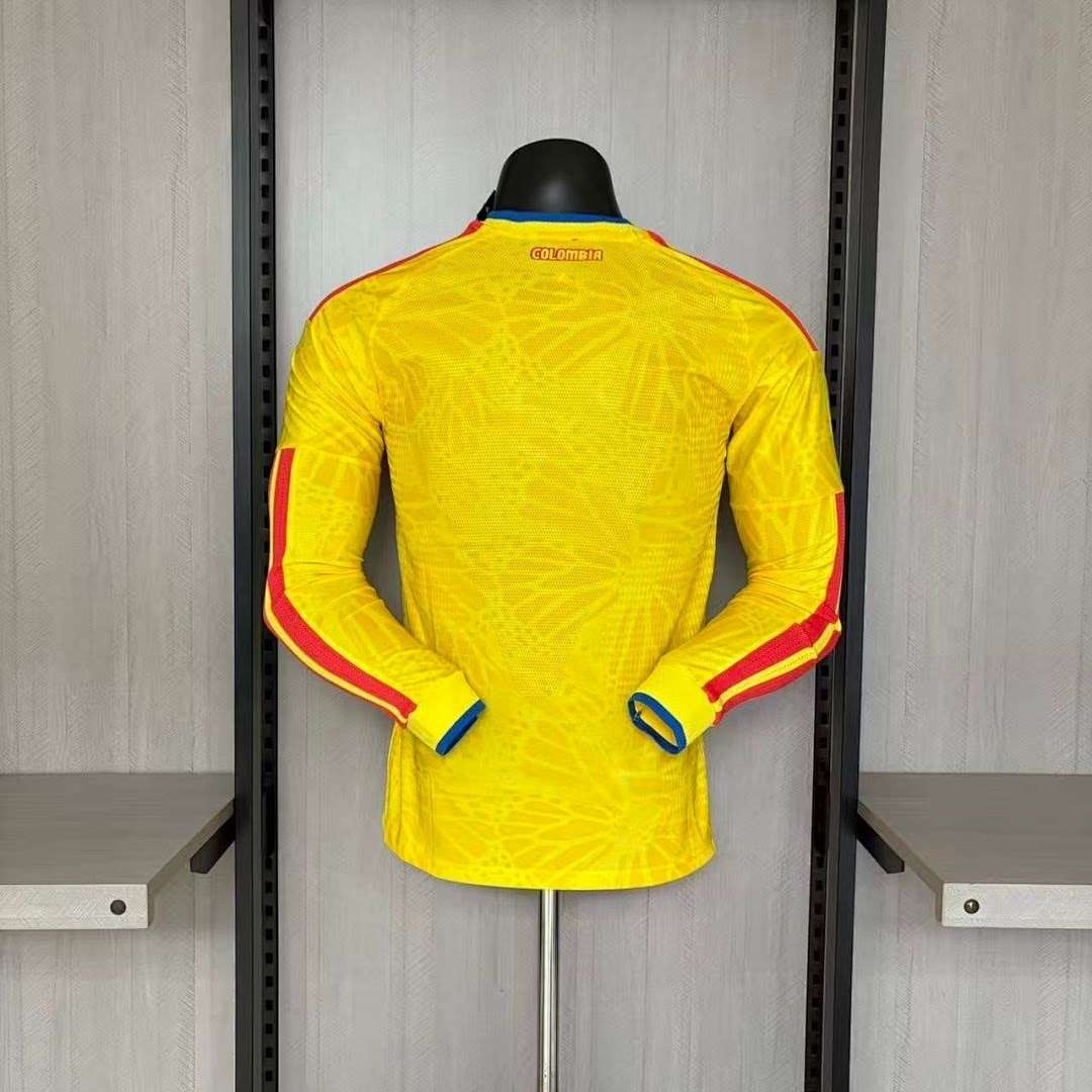 2627 Colombia home players long-sleeved S-4XL — foto 2