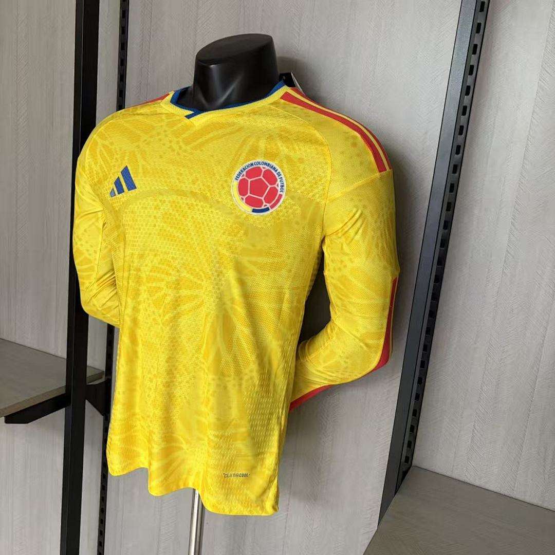 2627 Colombia home players long-sleeved S-4XL — foto 4