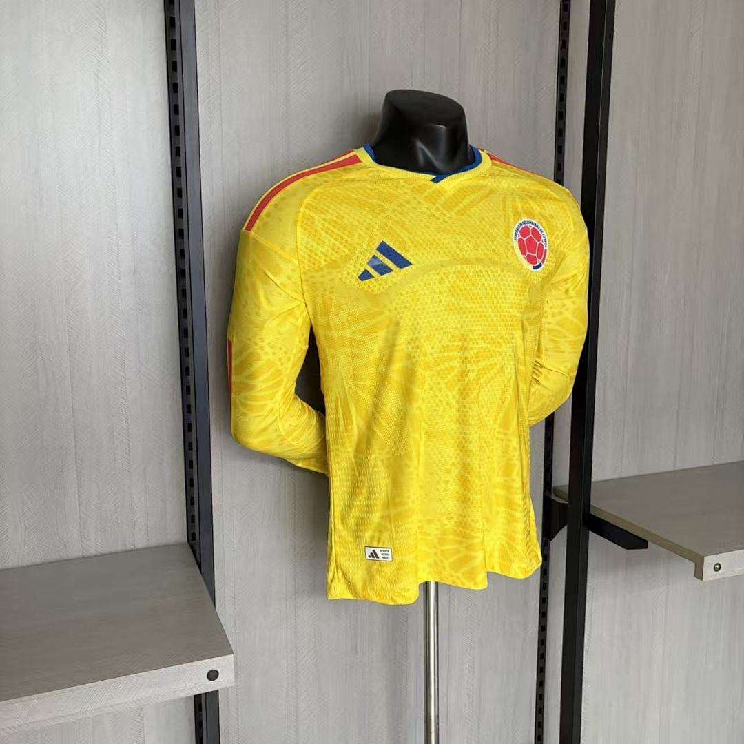 2627 Colombia home players long-sleeved S-4XL — foto 5