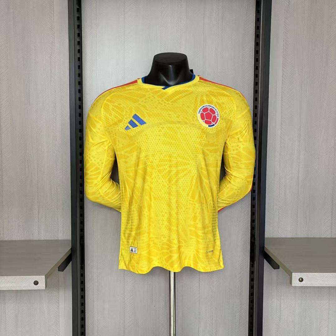 2627 Colombia home players long-sleeved S-4XL — foto 1