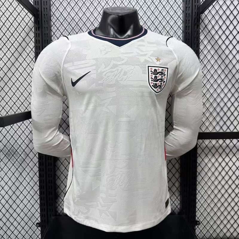 2627 England home player long sleeves S-3XL — foto 1