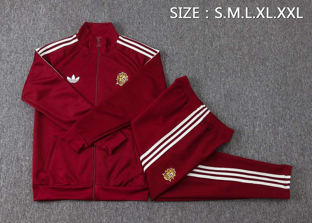 A26037# 2627 Spanish Maroon Long Zipper Suit S-2XL — foto 3