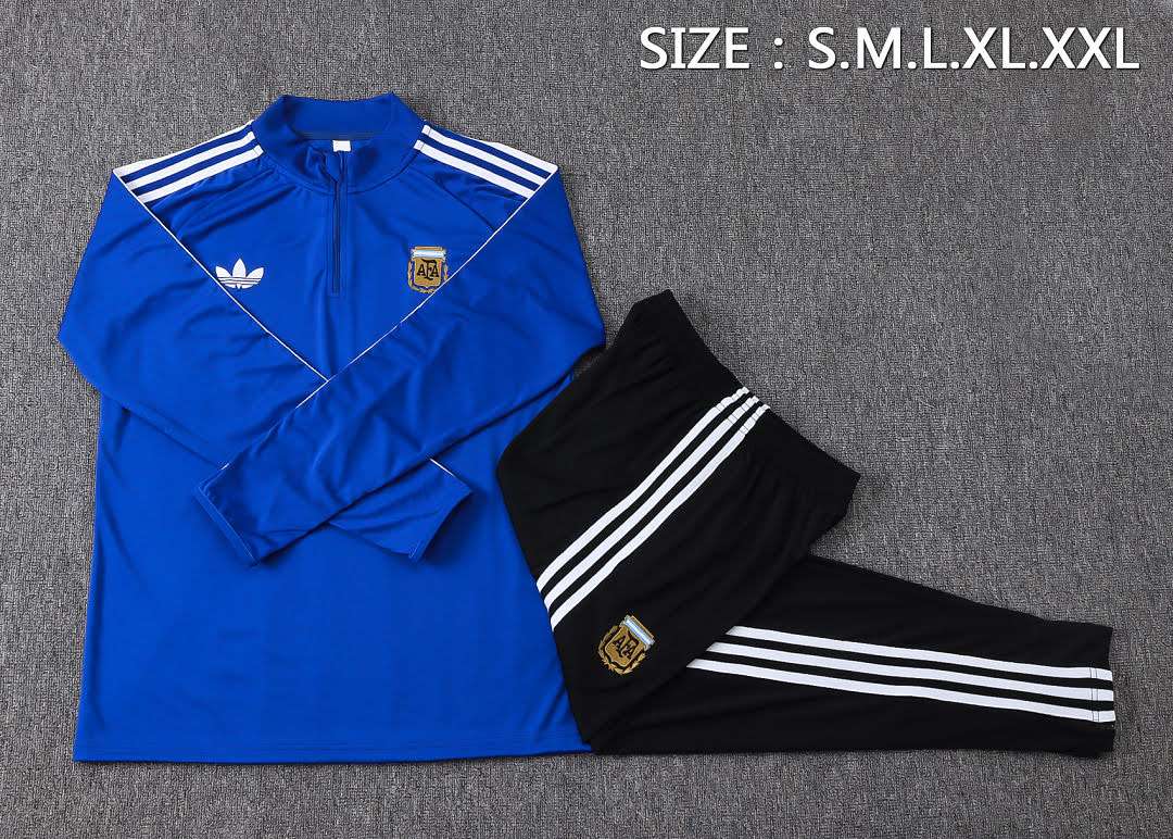 B26037# 2627 Argentine Blue Half-Zip Set S-2XL — foto 3