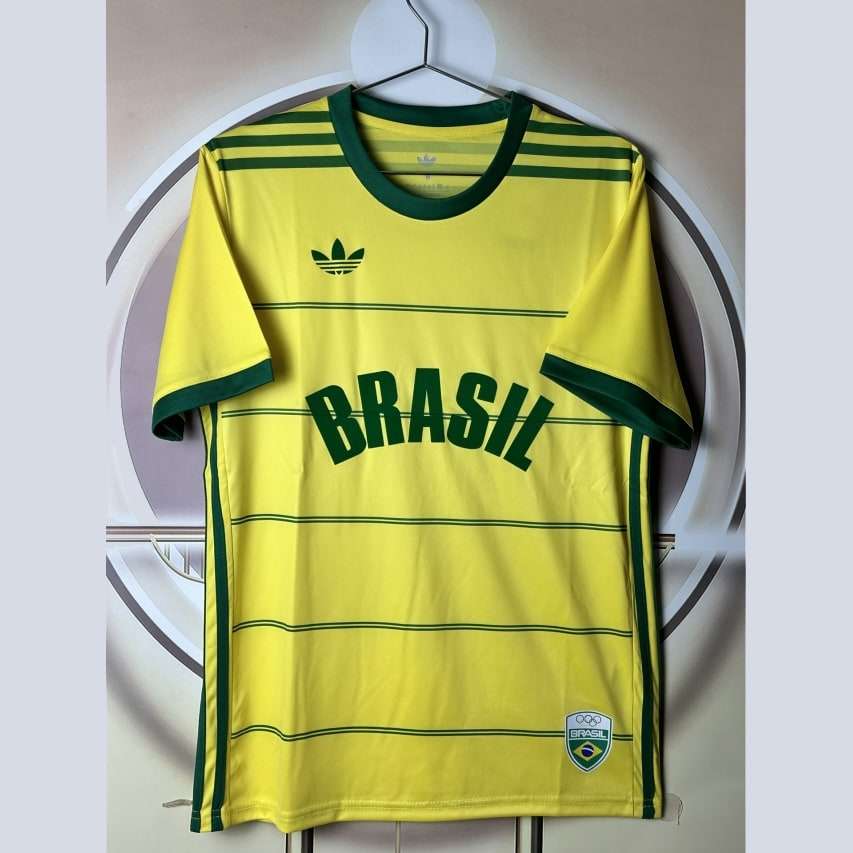 Brazil Retro yellow jerseys S-4XL — foto 1