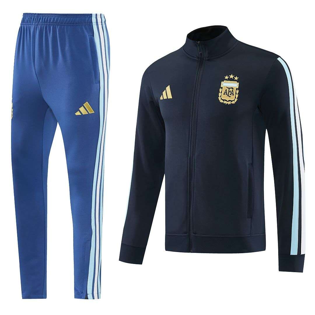 2627 Argentina Royal Blue Long Zipper Suit S-2XL — foto 1