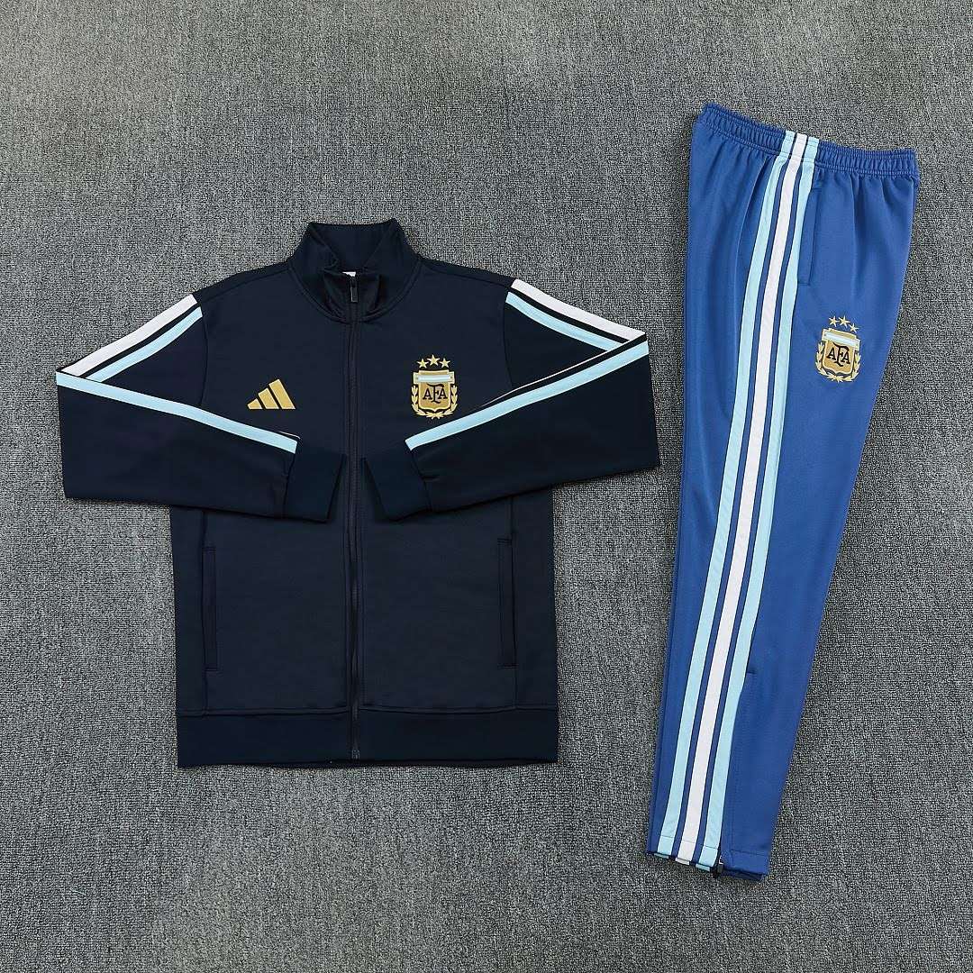 2627 Argentina Royal Blue Long Zipper Suit S-2XL — foto 3