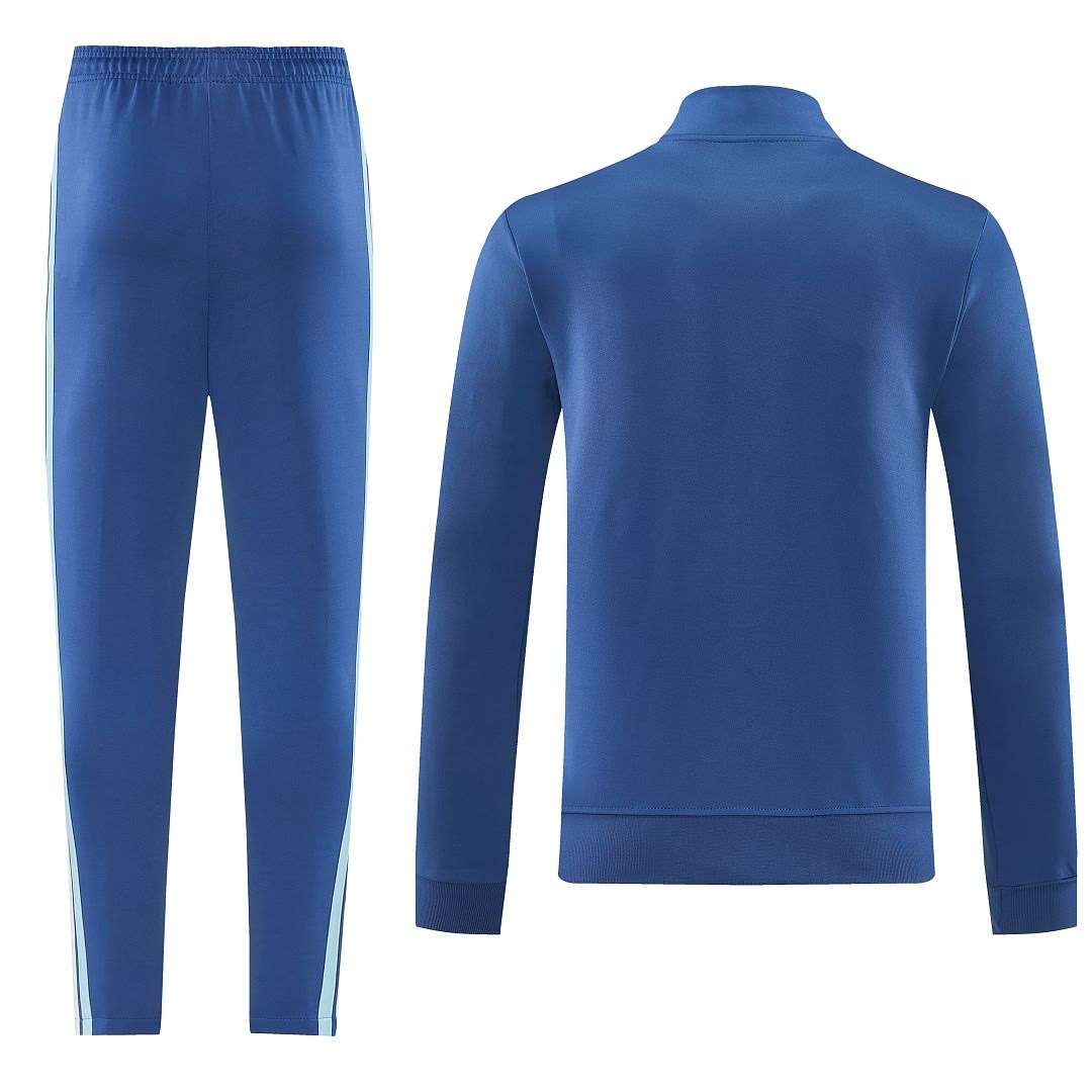 2627 Argentina Blue Long Zipper Suit S-2XL — foto 2