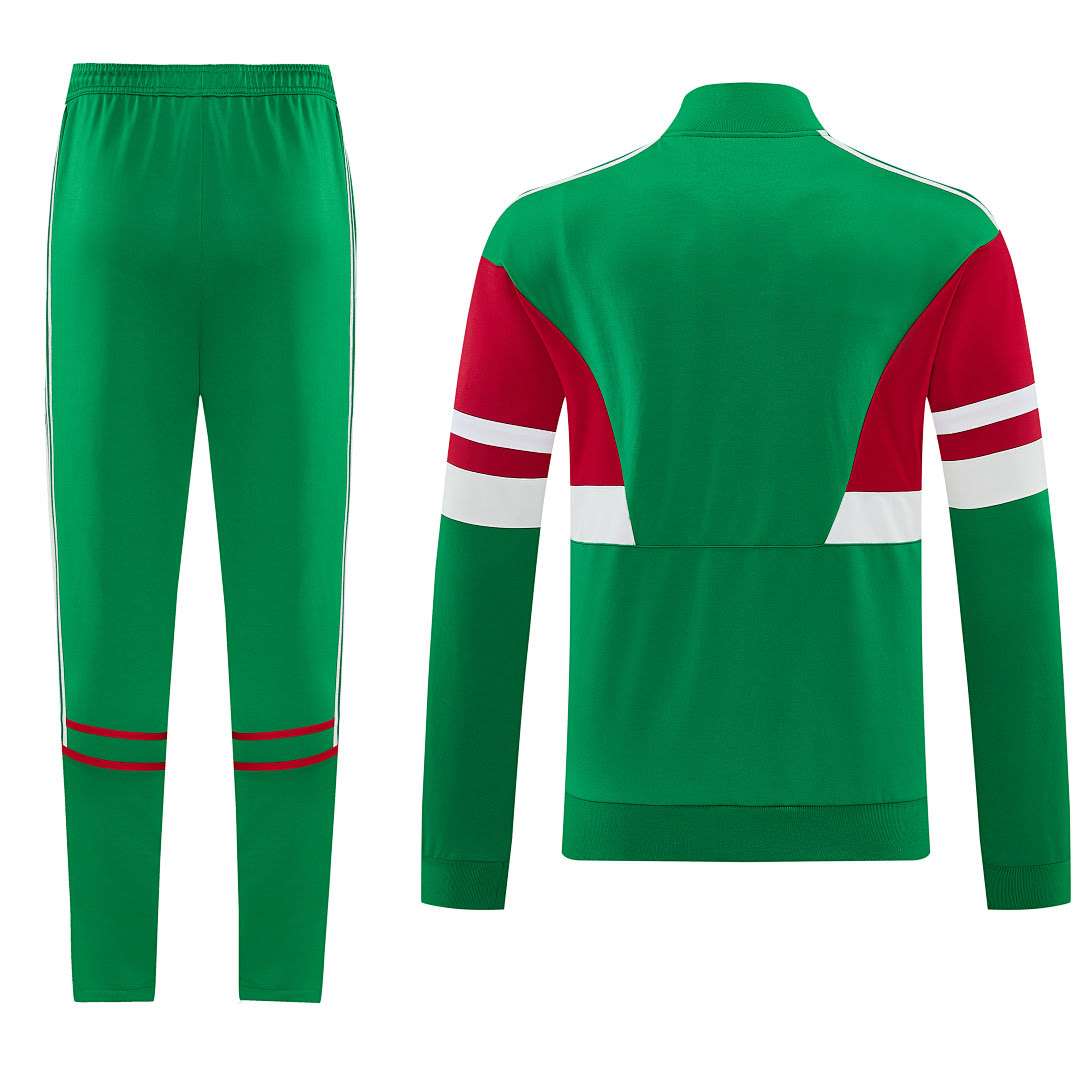 2627 Mexican Red and Green Long Zipper Suit S-2XL — foto 2