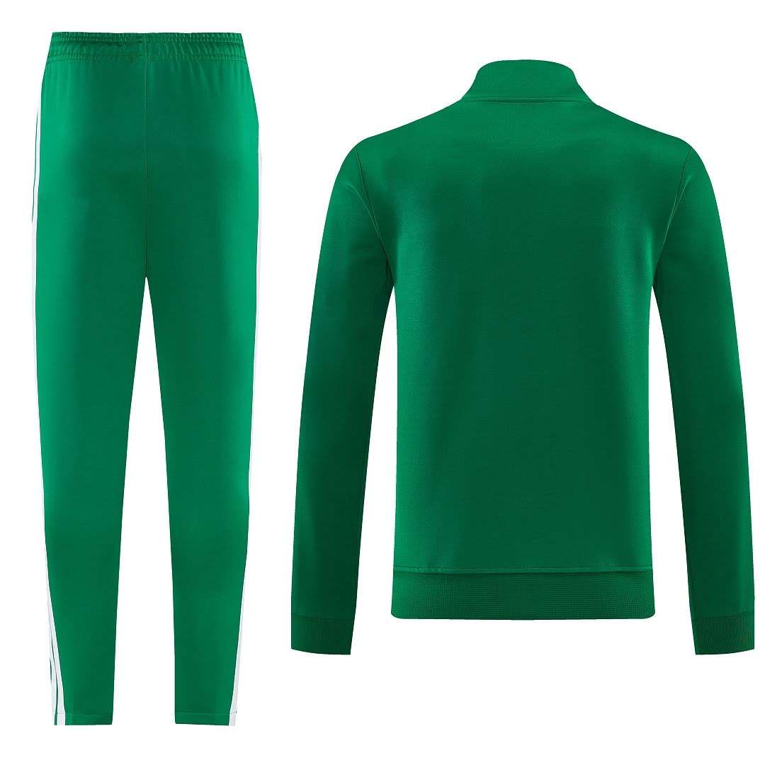 2627 Mexican Green Long Zipper Suit S-2XL — foto 2