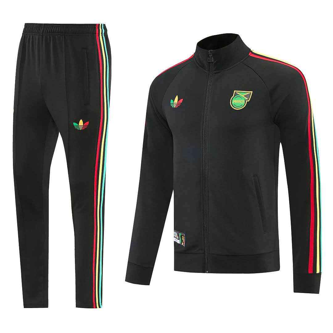2627 Jamaican Black Long Zipper Suit S-2XL — foto 1