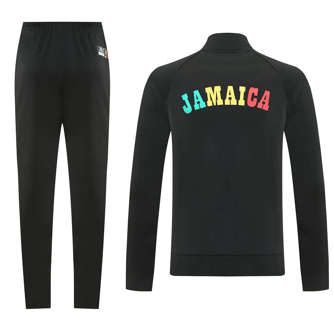 2627 Jamaican Black Long Zipper Suit S-2XL — foto 2