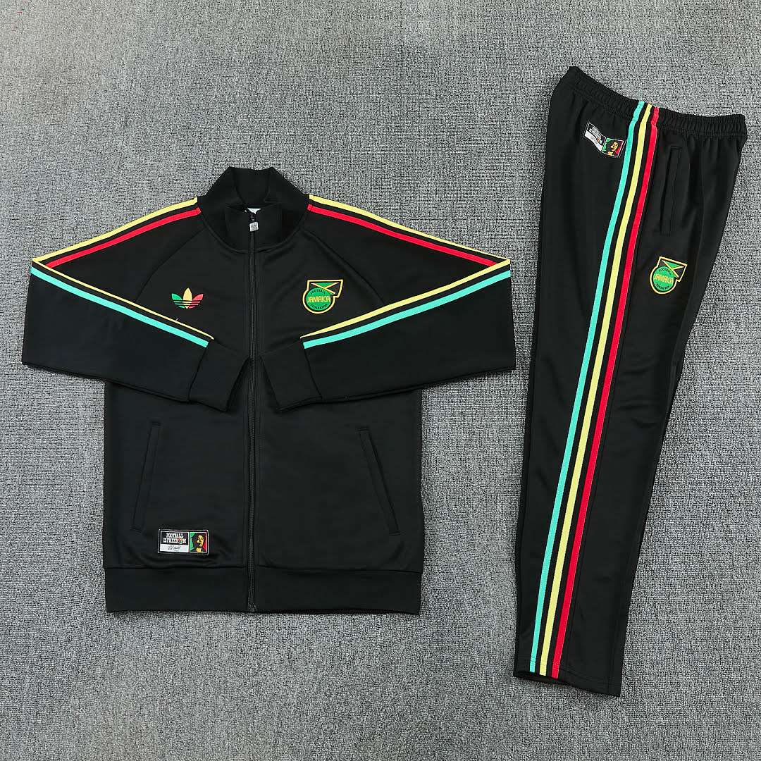 2627 Jamaican Black Long Zipper Suit S-2XL — foto 3