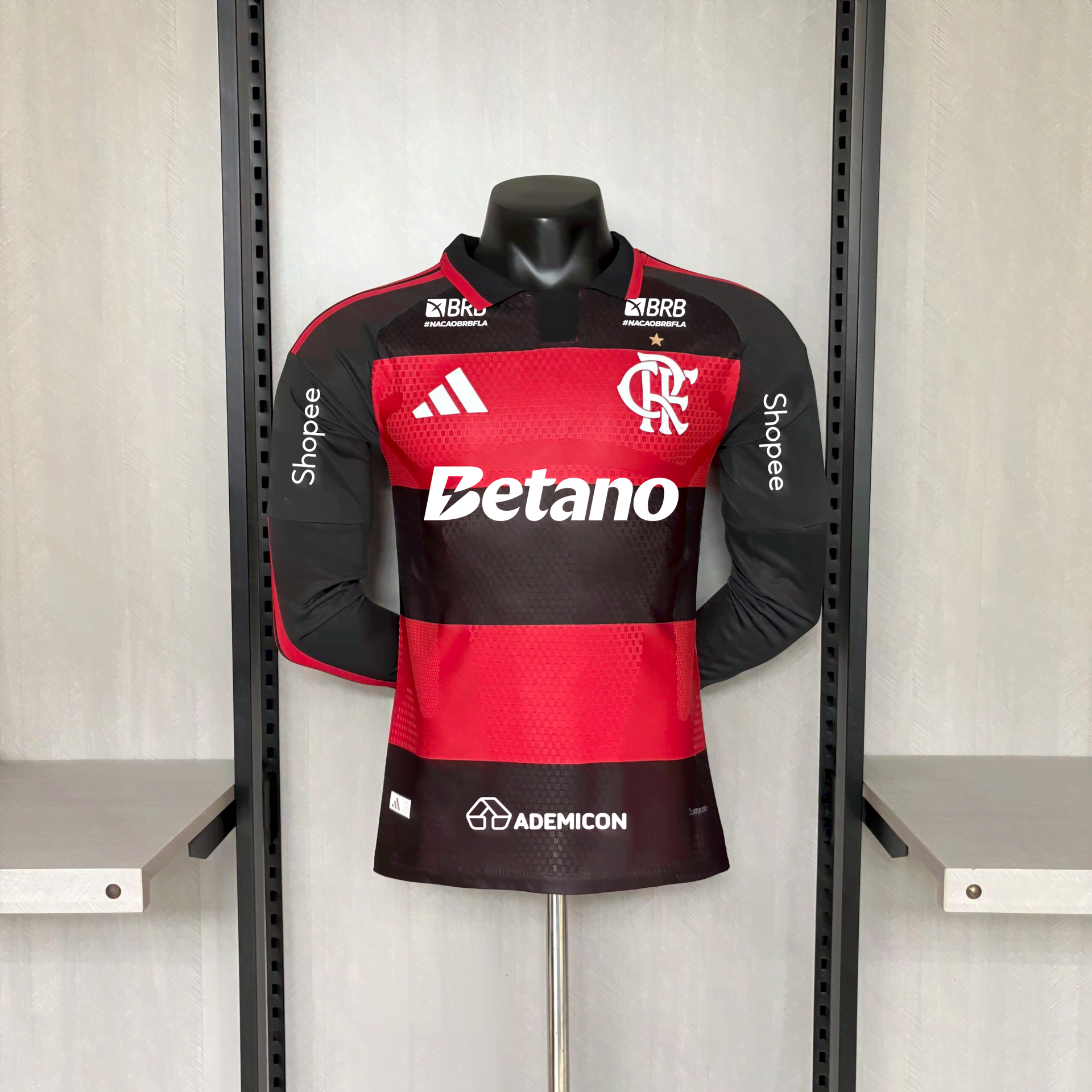 2627 Flamengo home team long-sleeved player S-2XL — foto 3
