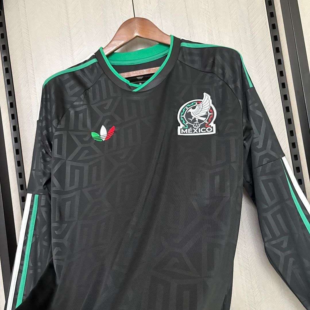 2627 Mexico Second Away Match Long-Sleeve Jersey S-4XL — foto 5